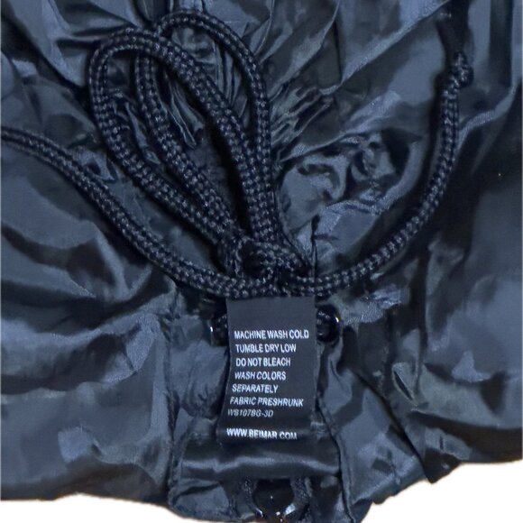 Beimar Black Camo Lightweight Windbreaker Pullover Hoodie | Sz 2XL - Picture 3 of 4